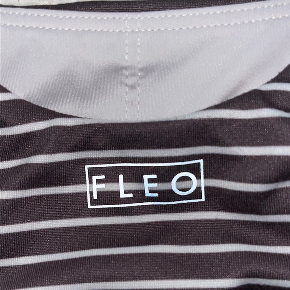 Fleo Grey and White Sports Bra - Picture 3 of 4